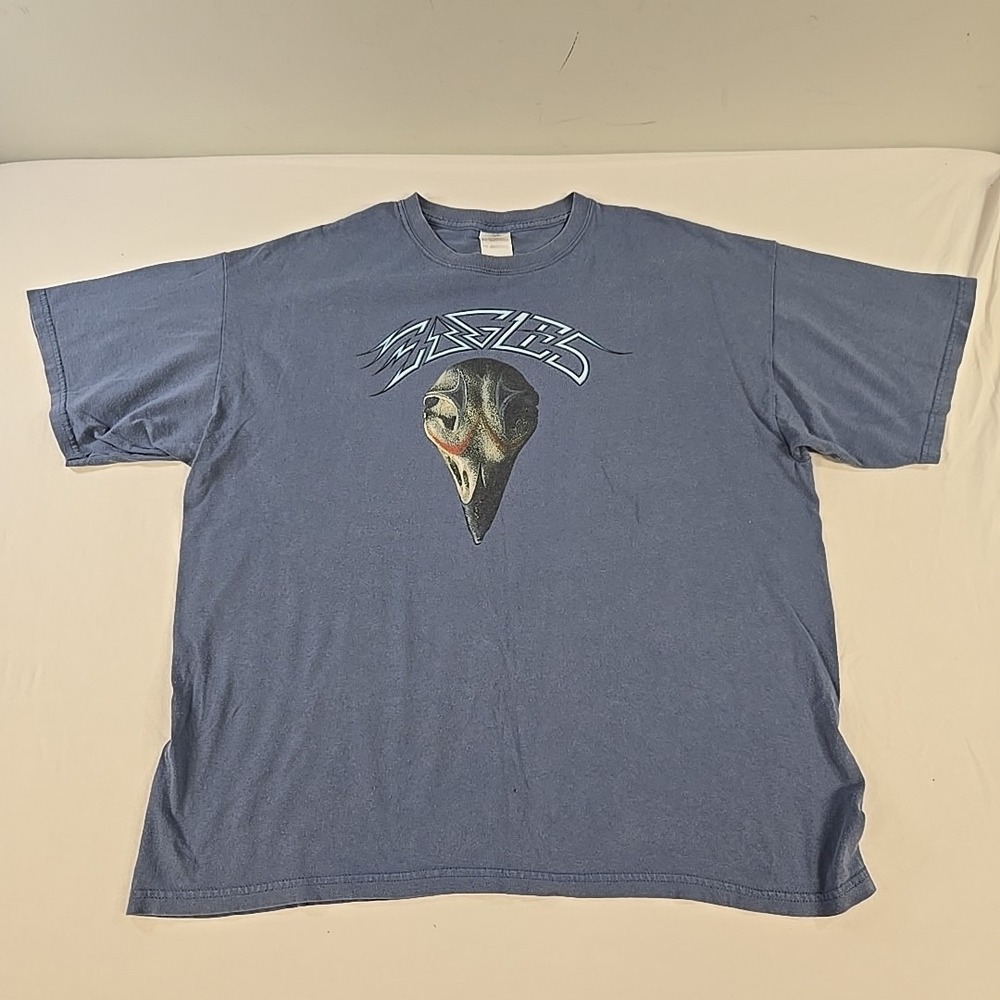 Eagles Long Road Out of Eden Tour 2008 T Shirt Blue Mens Size XL
